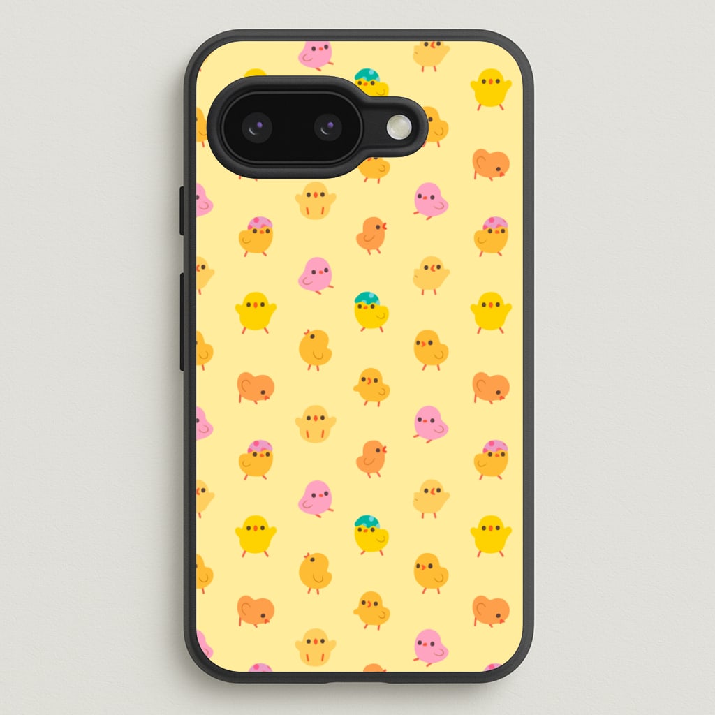 Cute Chick Pattern - Easter Phone Case for Google Pixel 9a