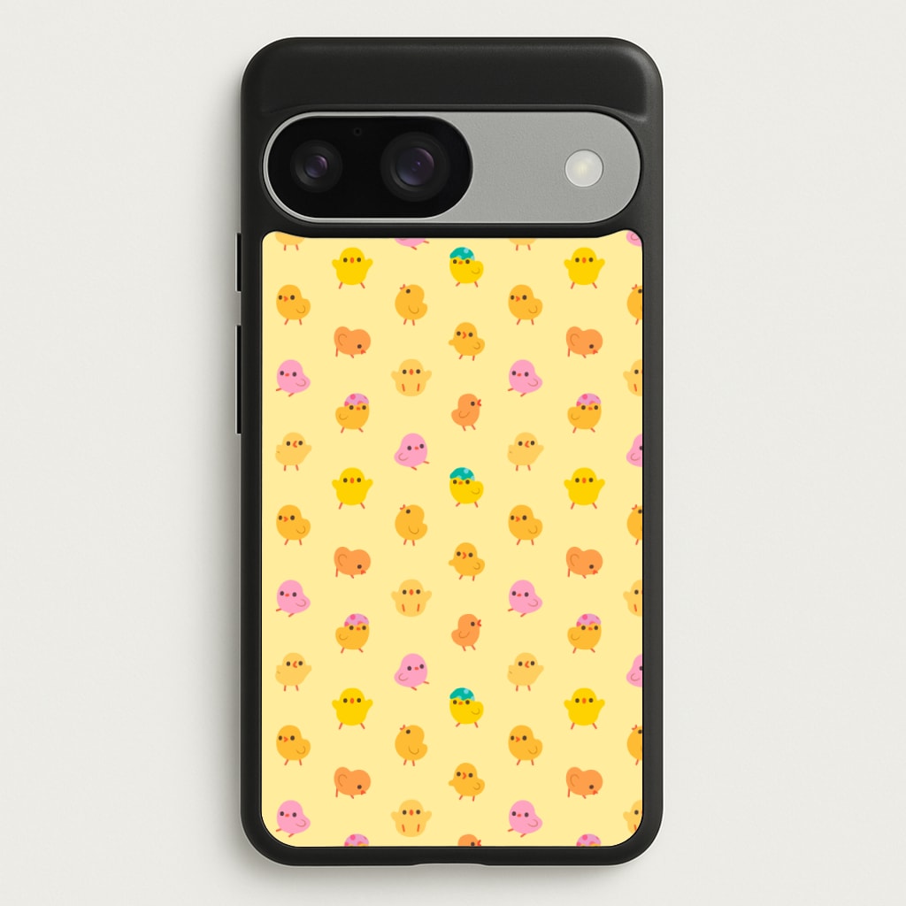 Cute Chick Pattern - Easter Phone Case for Google Pixel 9 / 9 Pro