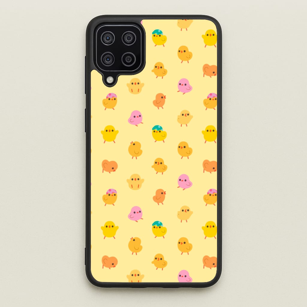 Cute Chick Pattern - Easter Phone Case for Galaxy A12