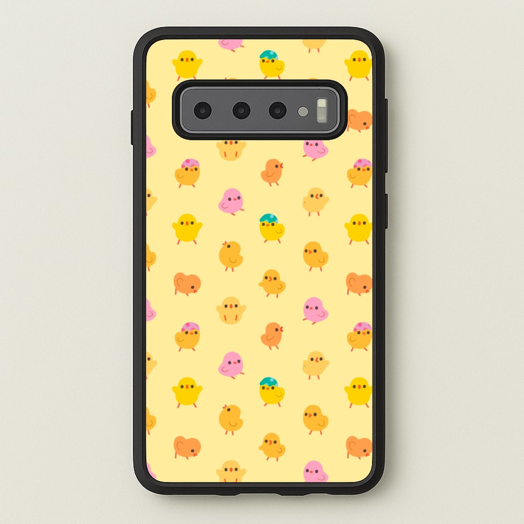 Cute Chick Pattern - Easter Phone Case for Galaxy S10