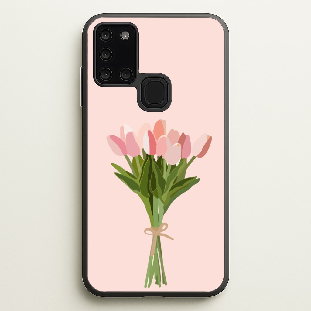 Spring Tulips - Easter Phone Case for Galaxy A21s