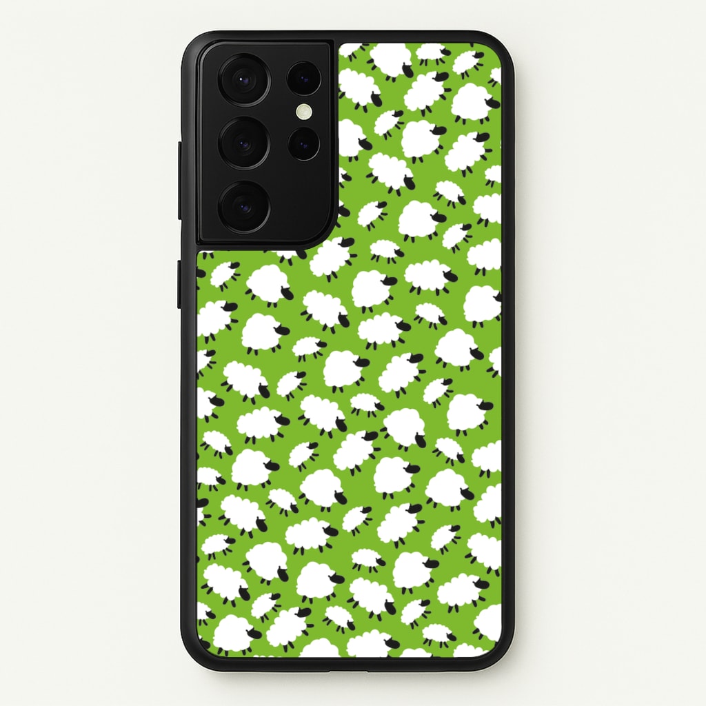 Sheep - Easter Patterns - Easter Phone Case for Galaxy S21 Ultra