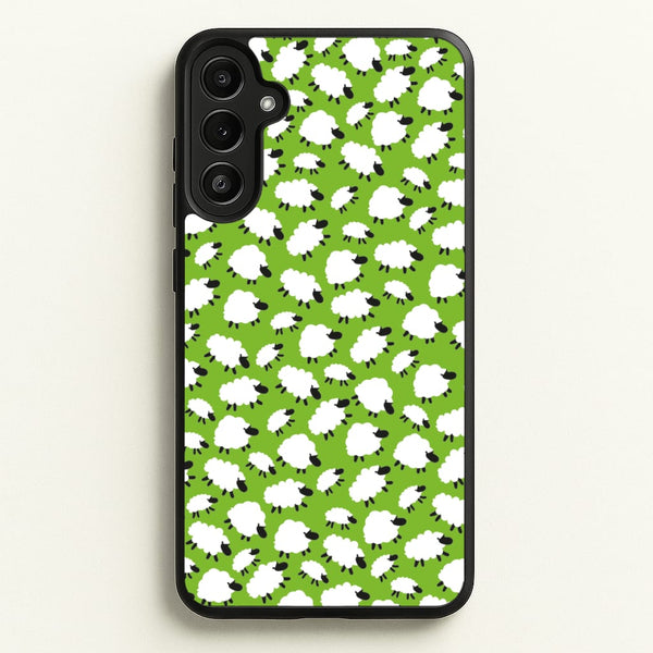 Sheep - Easter Patterns - Easter Phone Case for Galaxy A34