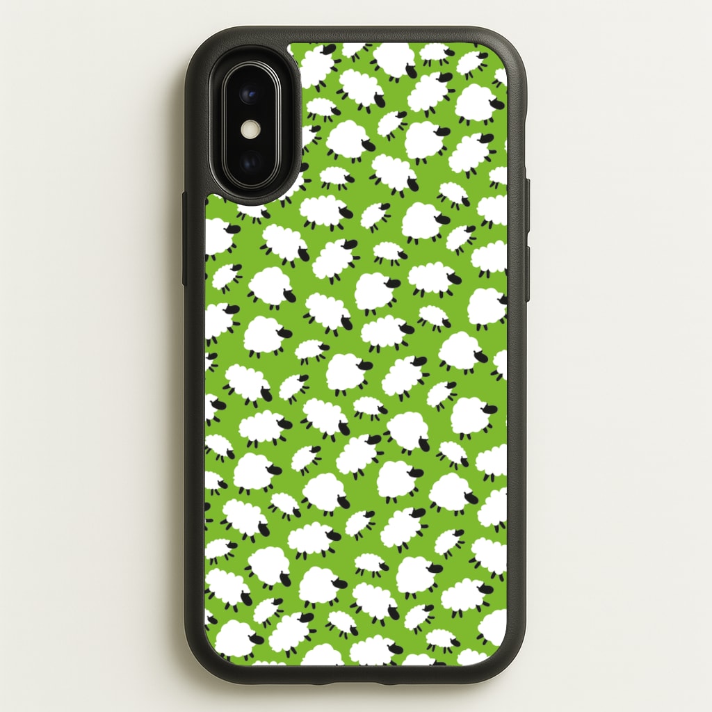 Sheep - Easter Patterns - Easter Phone Case for iPhone X / XS