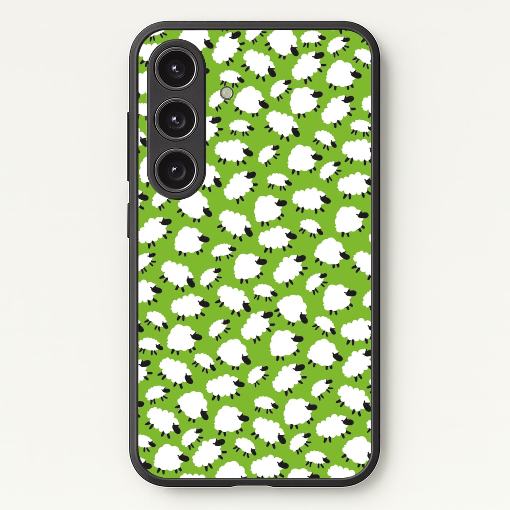 Sheep - Easter Patterns - Easter Phone Case for Galaxy S25 Plus