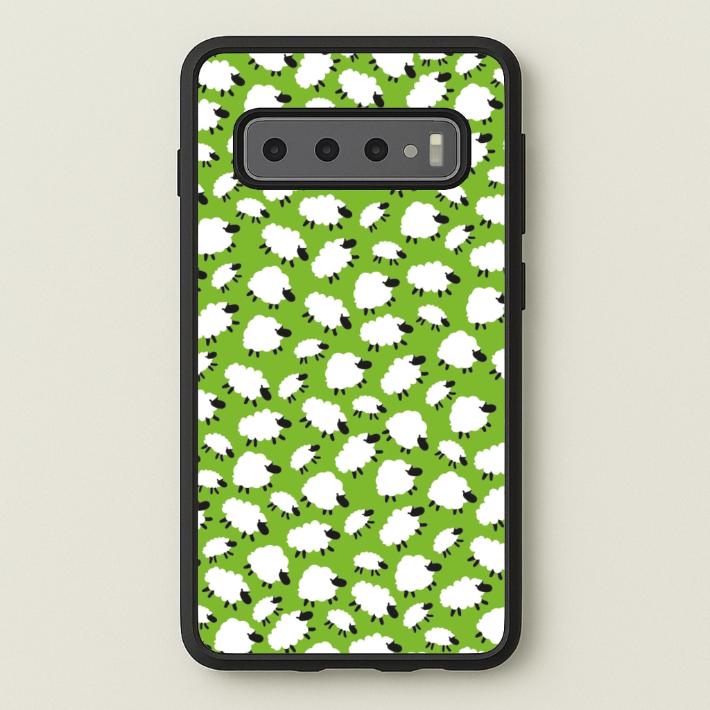 Sheep - Easter Patterns - Easter Phone Case for Galaxy S10 Plus