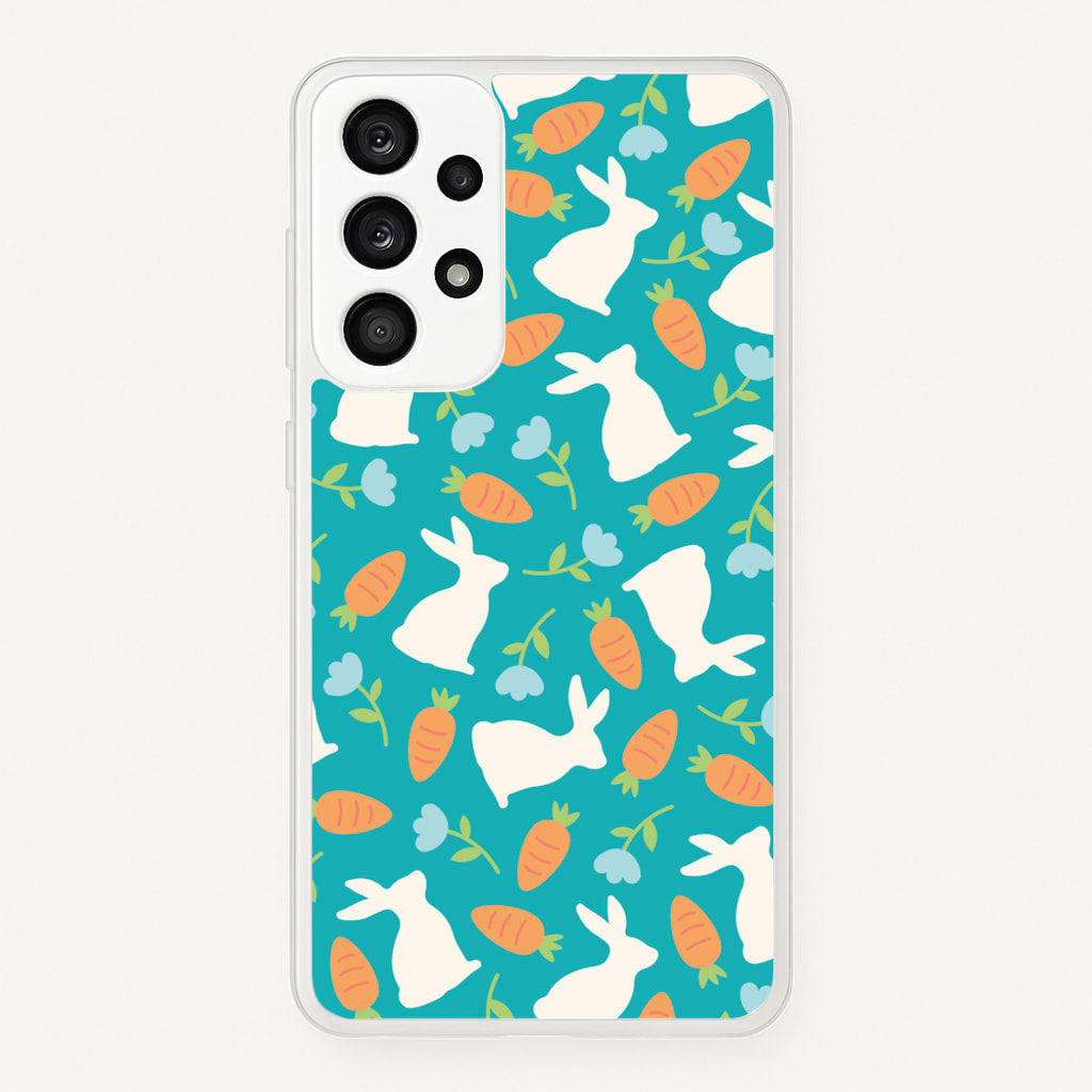 Bunnies And Carrots - Easter Patterns - Easter Phone Case for Galaxy A33