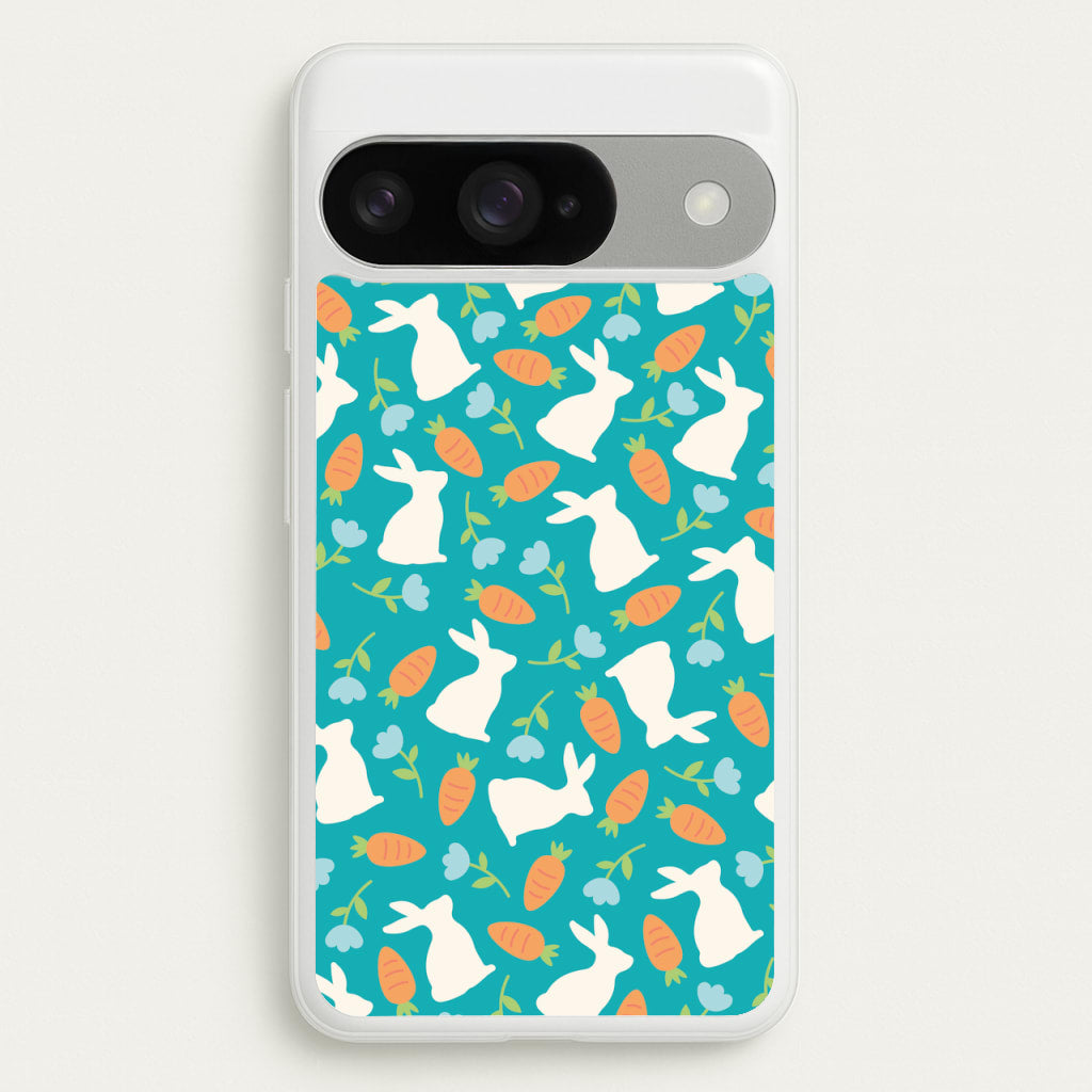 Bunnies And Carrots - Easter Patterns Phone Case for Google Pixel 10 / 10 Pro