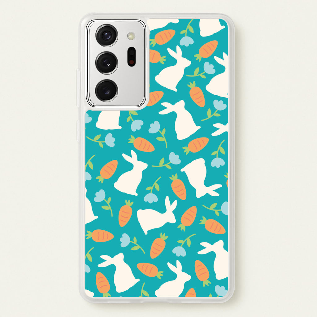 Bunnies And Carrots - Easter Patterns - Easter Phone Case for Galaxy Note 20 Ultra
