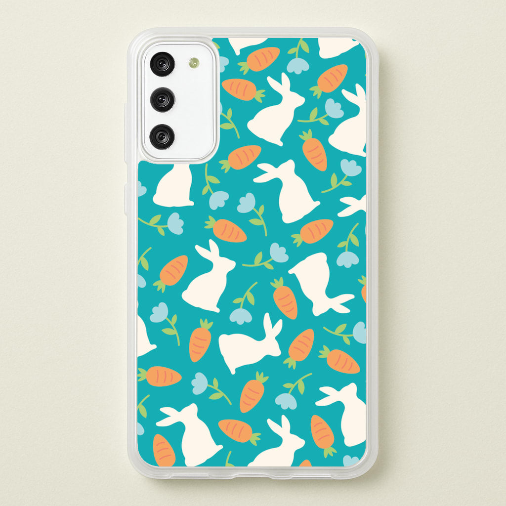 Bunnies And Carrots - Easter Patterns - Easter Phone Case for Galaxy A41