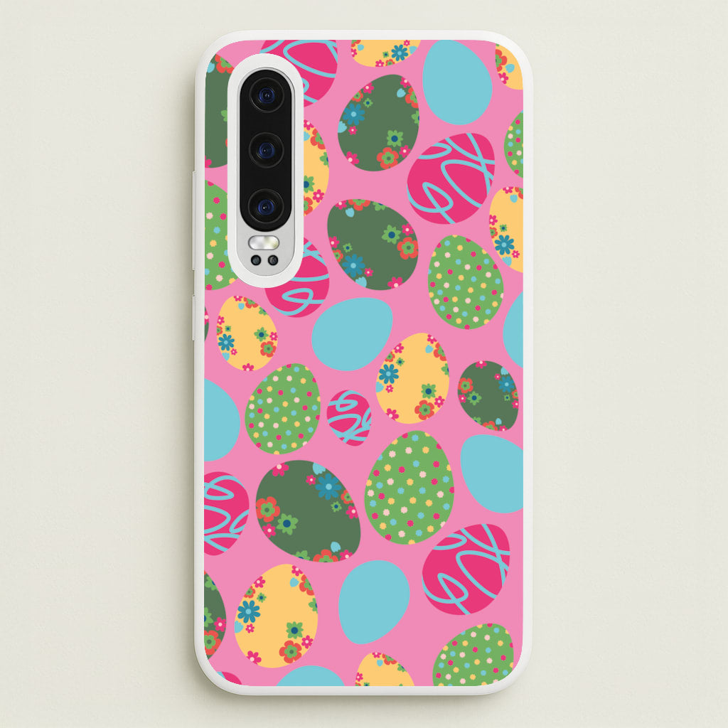 Pink Easter Eggs - Easter Patterns - Easter Phone Case for Huawei P30