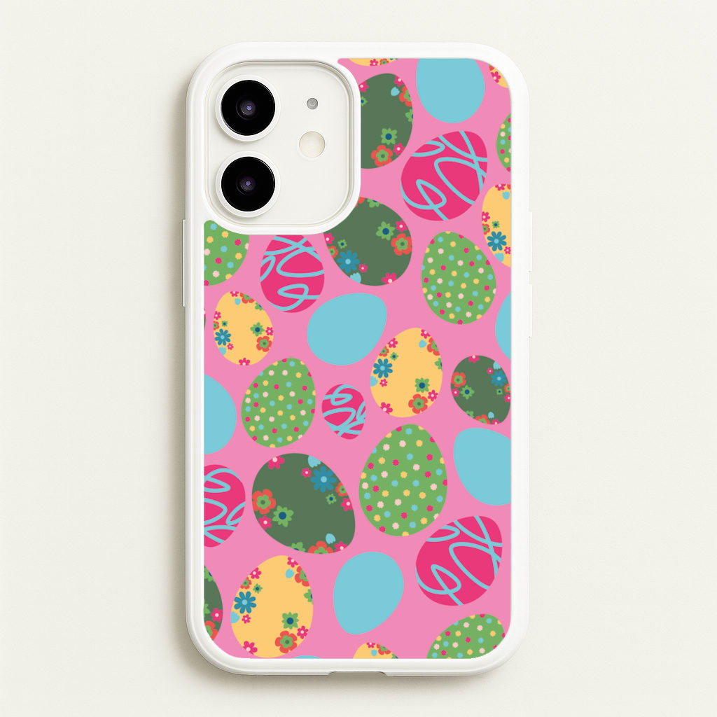 Pink Easter Eggs - Easter Patterns - Easter Phone Case for iPhone 12 / 12 Pro