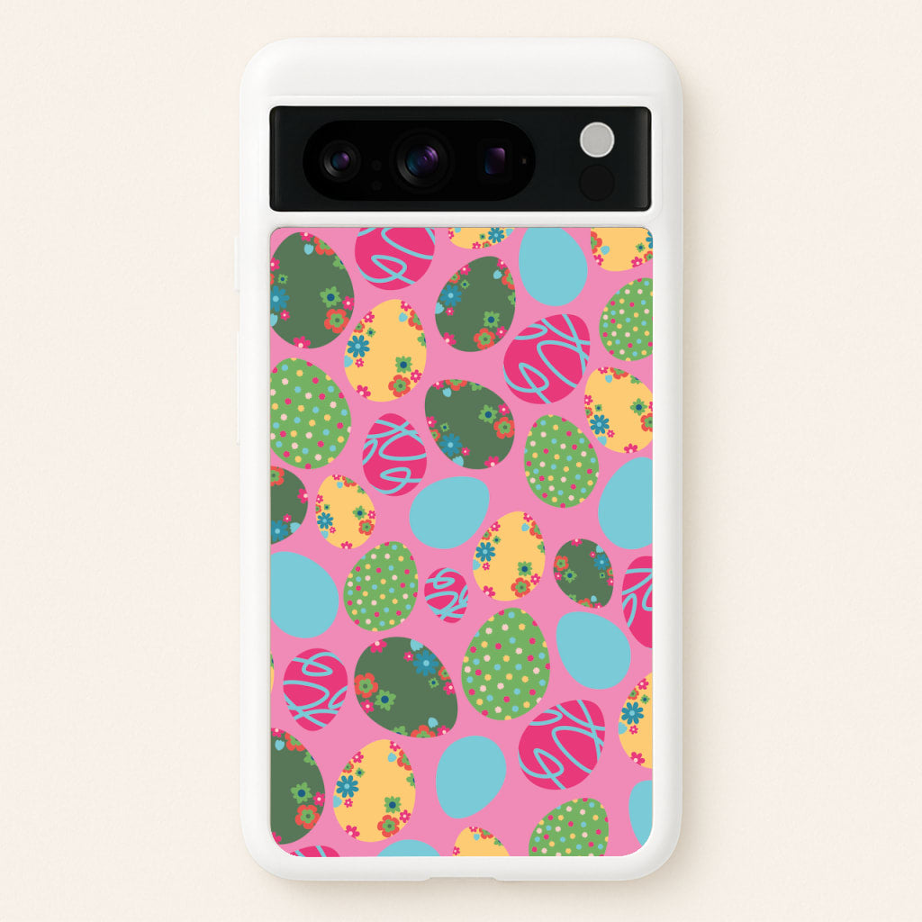 Pink Easter Eggs - Easter Patterns - Easter Phone Case for Google Pixel 8 Pro