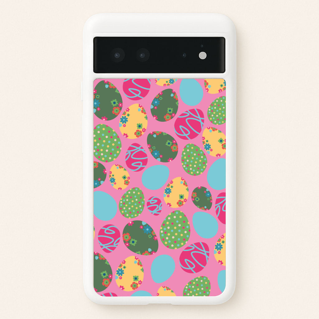 Pink Easter Eggs - Easter Patterns - Easter Phone Case for Google Pixel 6