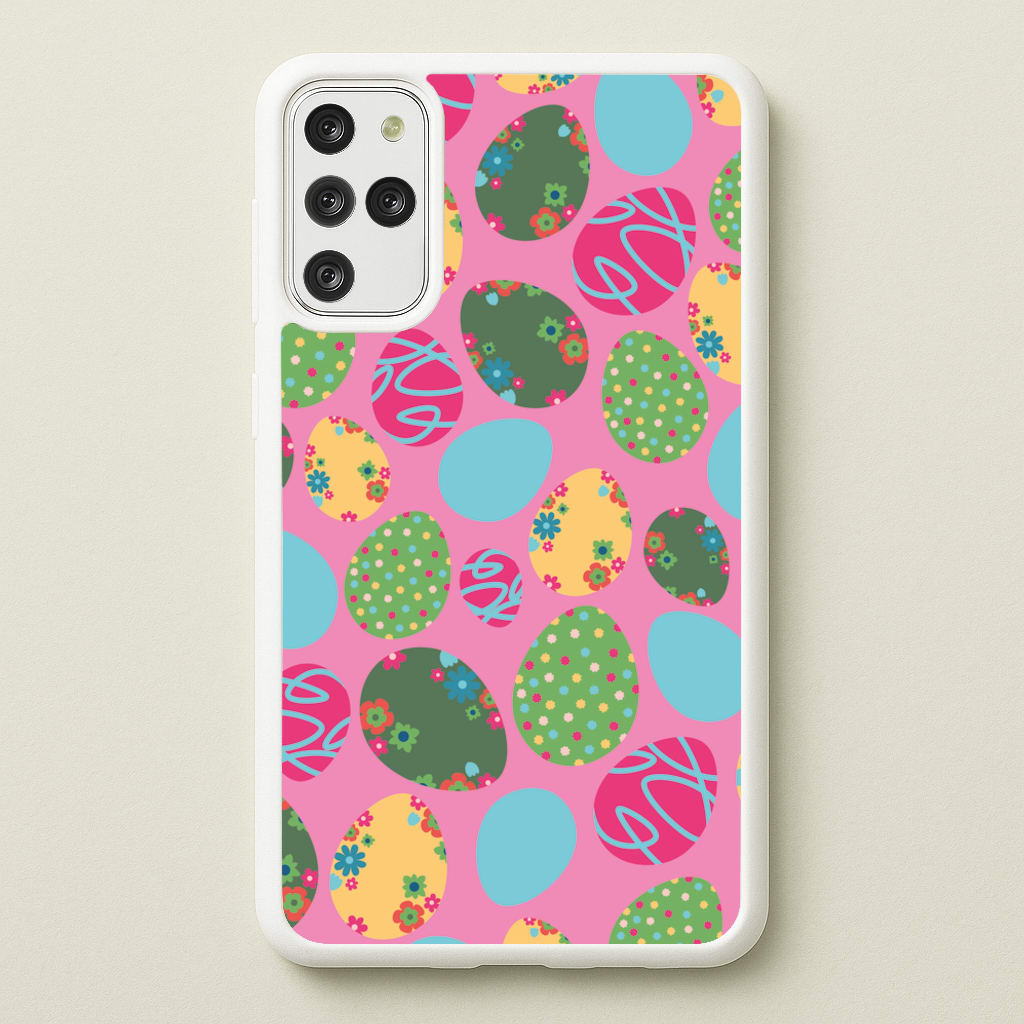 Pink Easter Eggs - Easter Patterns - Easter Phone Case for Galaxy S20 Plus