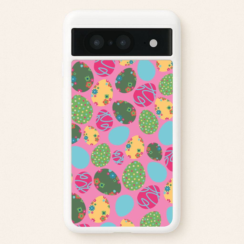 Pink Easter Eggs - Easter Patterns - Easter Phone Case for Google Pixel 8