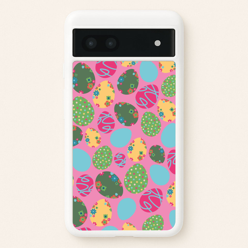 Pink Easter Eggs - Easter Patterns - Easter Phone Case for Google Pixel 7a