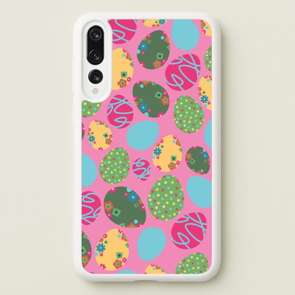 Pink Easter Eggs - Easter Patterns - Easter Phone Case for Huawei P20 Pro