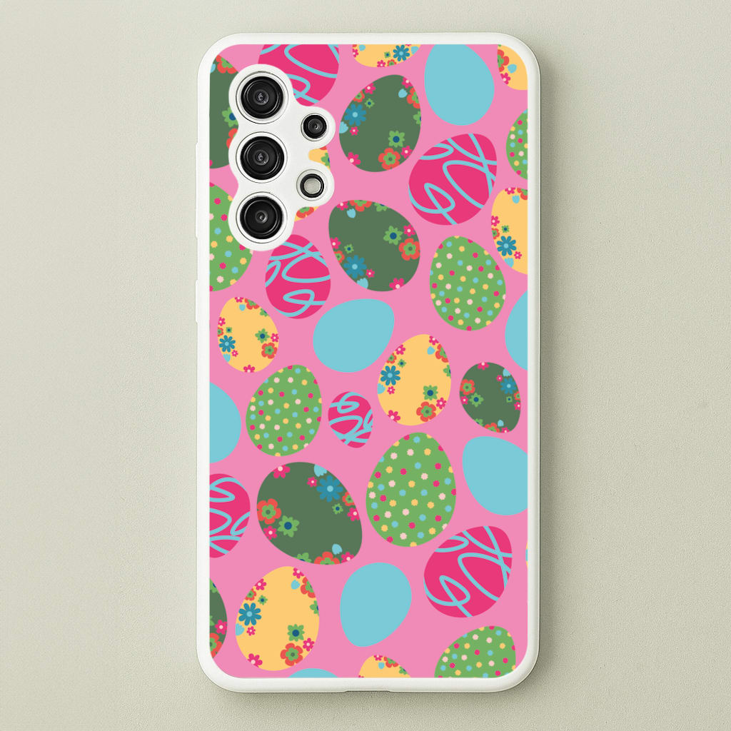 Pink Easter Eggs - Easter Patterns - Easter Phone Case for Galaxy A13