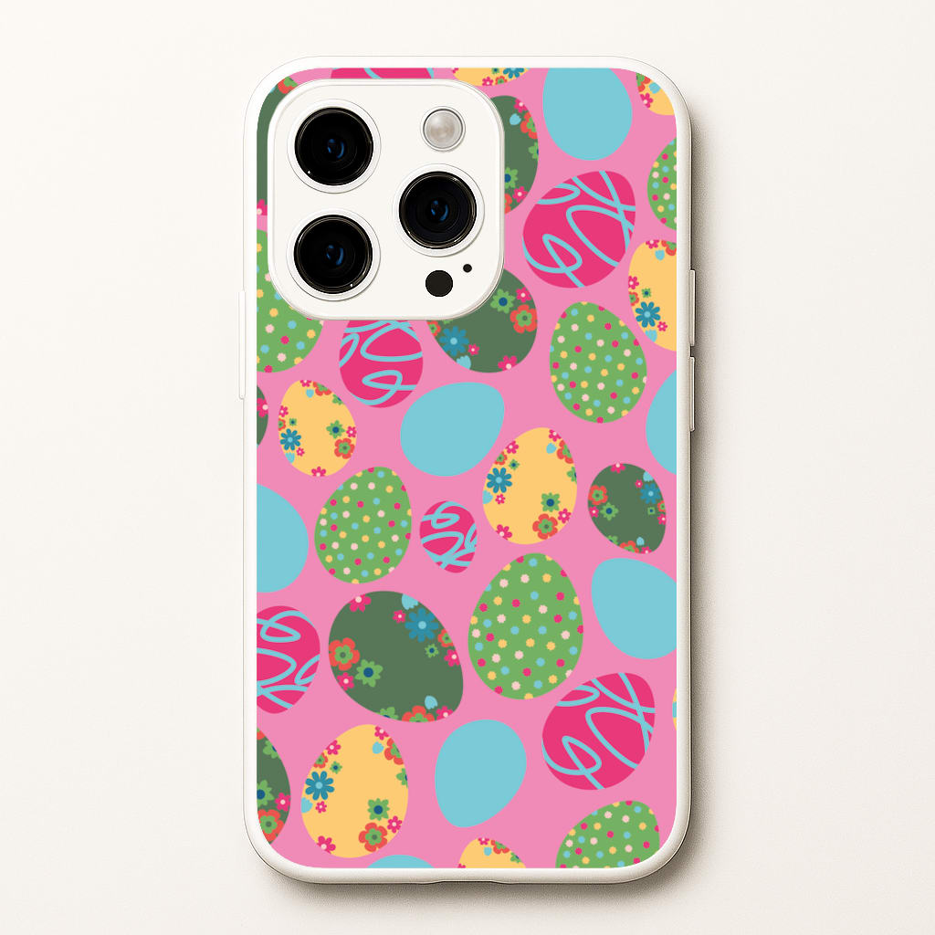 Pink Easter Eggs - Easter Patterns - Easter Phone Case for iPhone 15 Pro