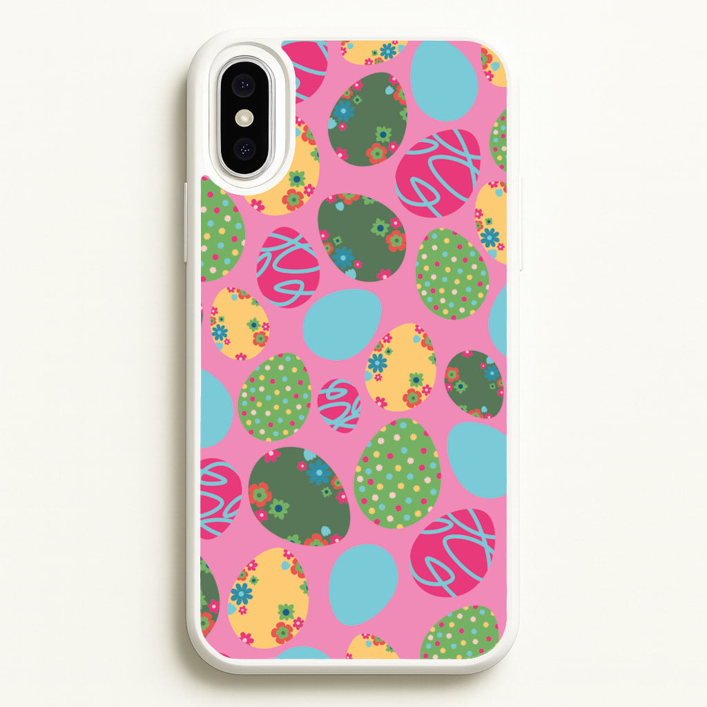 Pink Easter Eggs - Easter Patterns - Easter Phone Case for iPhone XS Max