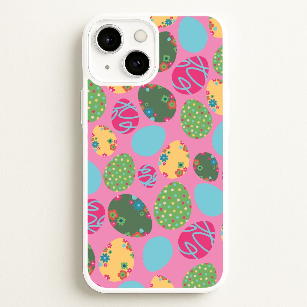 Pink Easter Eggs - Easter Patterns - Easter Phone Case for iPhone 13 Mini
