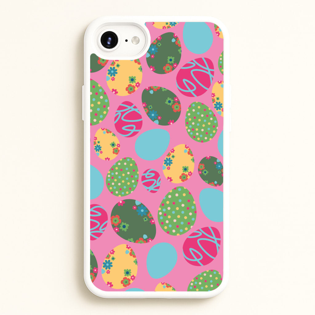 Pink Easter Eggs - Easter Patterns - Easter Phone Case for iPhone 6 Plus / 7 Plus / 8 Plus