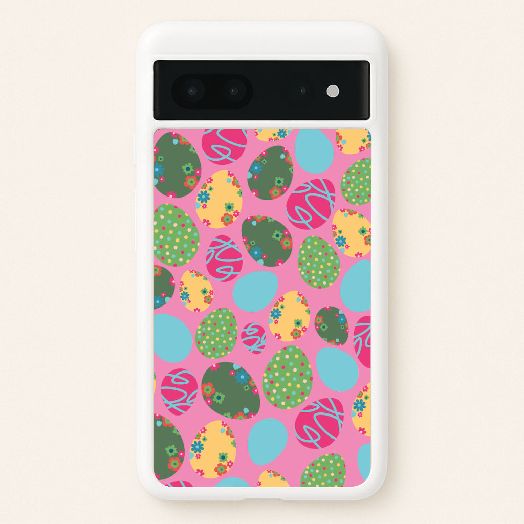Pink Easter Eggs - Easter Patterns - Easter Phone Case for Google Pixel 7