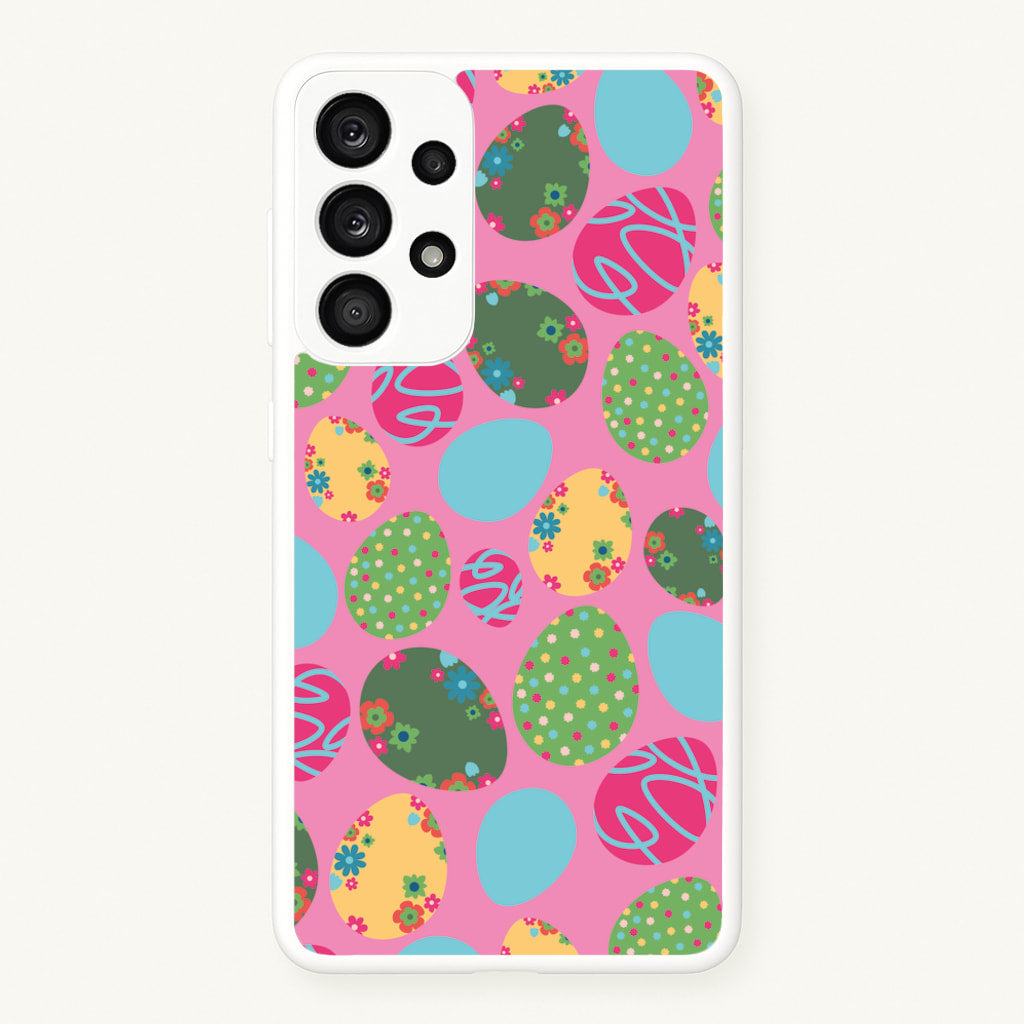 Pink Easter Eggs - Easter Patterns - Easter Phone Case for Galaxy A33
