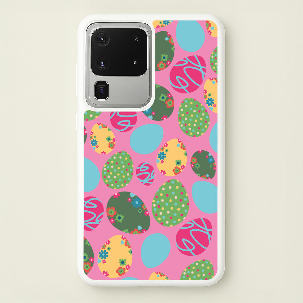 Pink Easter Eggs - Easter Patterns - Easter Phone Case for Galaxy S20 Ultra