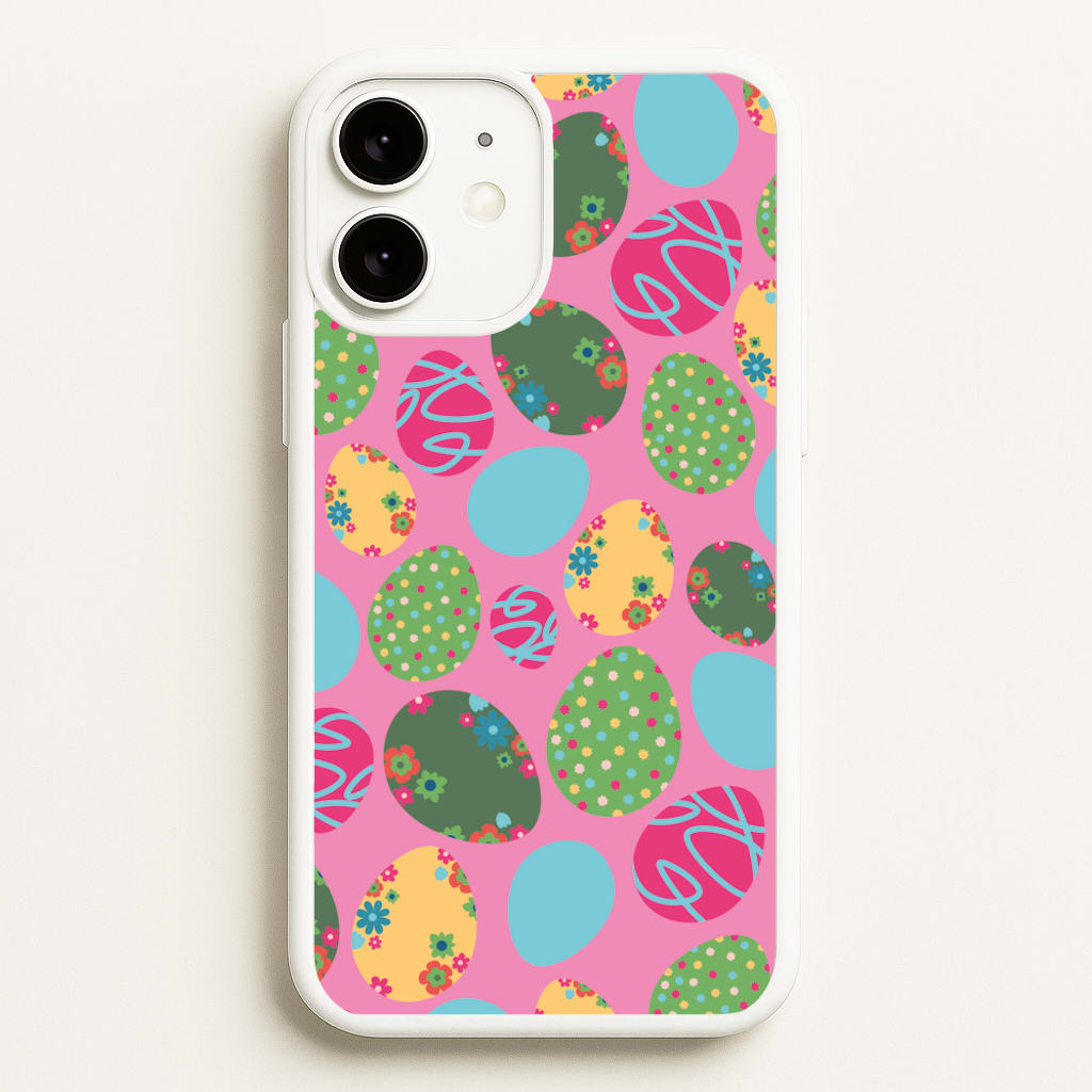 Pink Easter Eggs - Easter Patterns - Easter Phone Case for iPhone 11