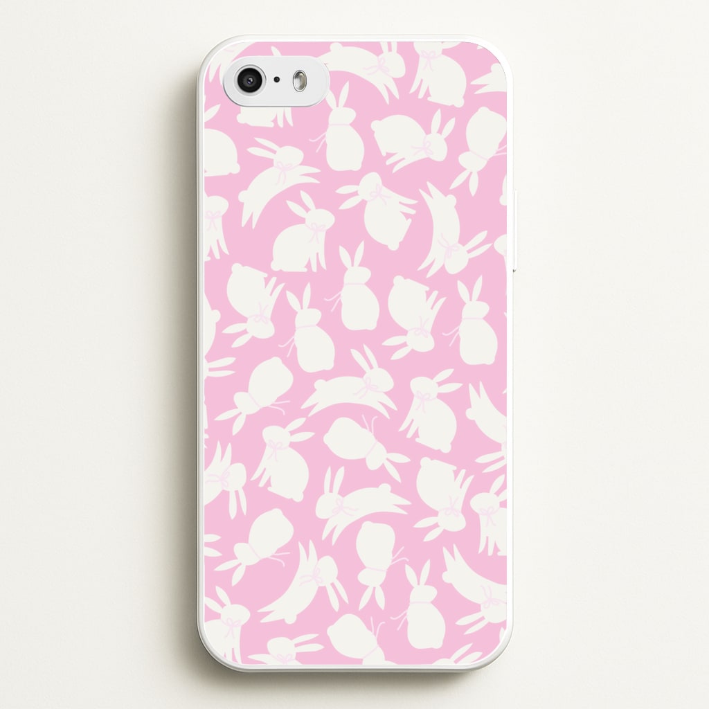 Bunnies And Bows - Easter Patterns - Easter Phone Case for iPhone 5 / 5s / SE 2016