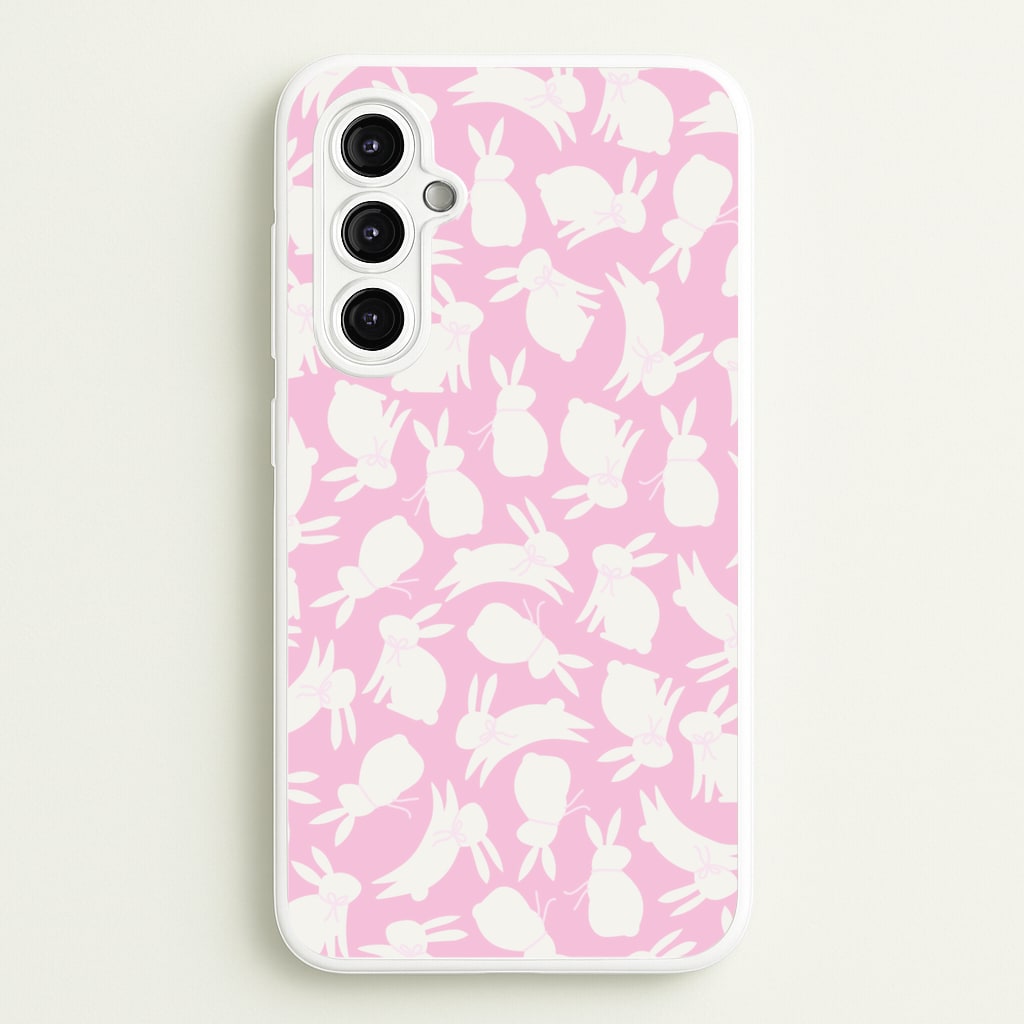 Bunnies And Bows - Easter Patterns - Easter Phone Case for Galaxy A14