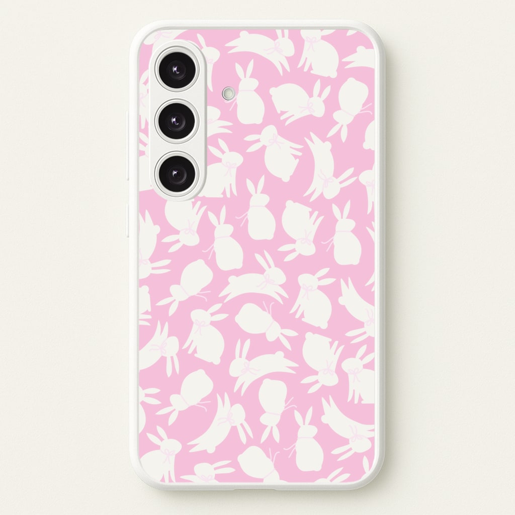 Bunnies And Bows - Easter Patterns - Easter Phone Case for Galaxy S24FE