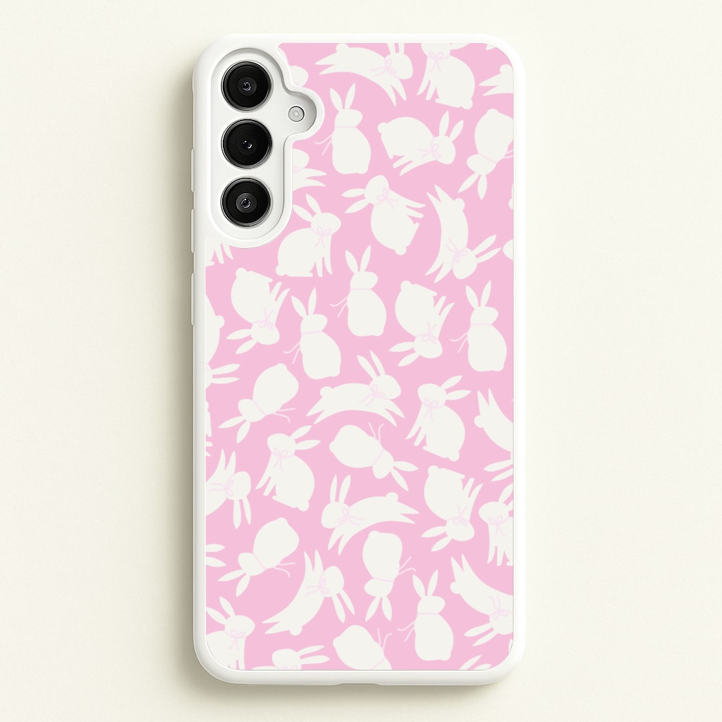 Bunnies And Bows - Easter Patterns - Easter Phone Case for Galaxy A34