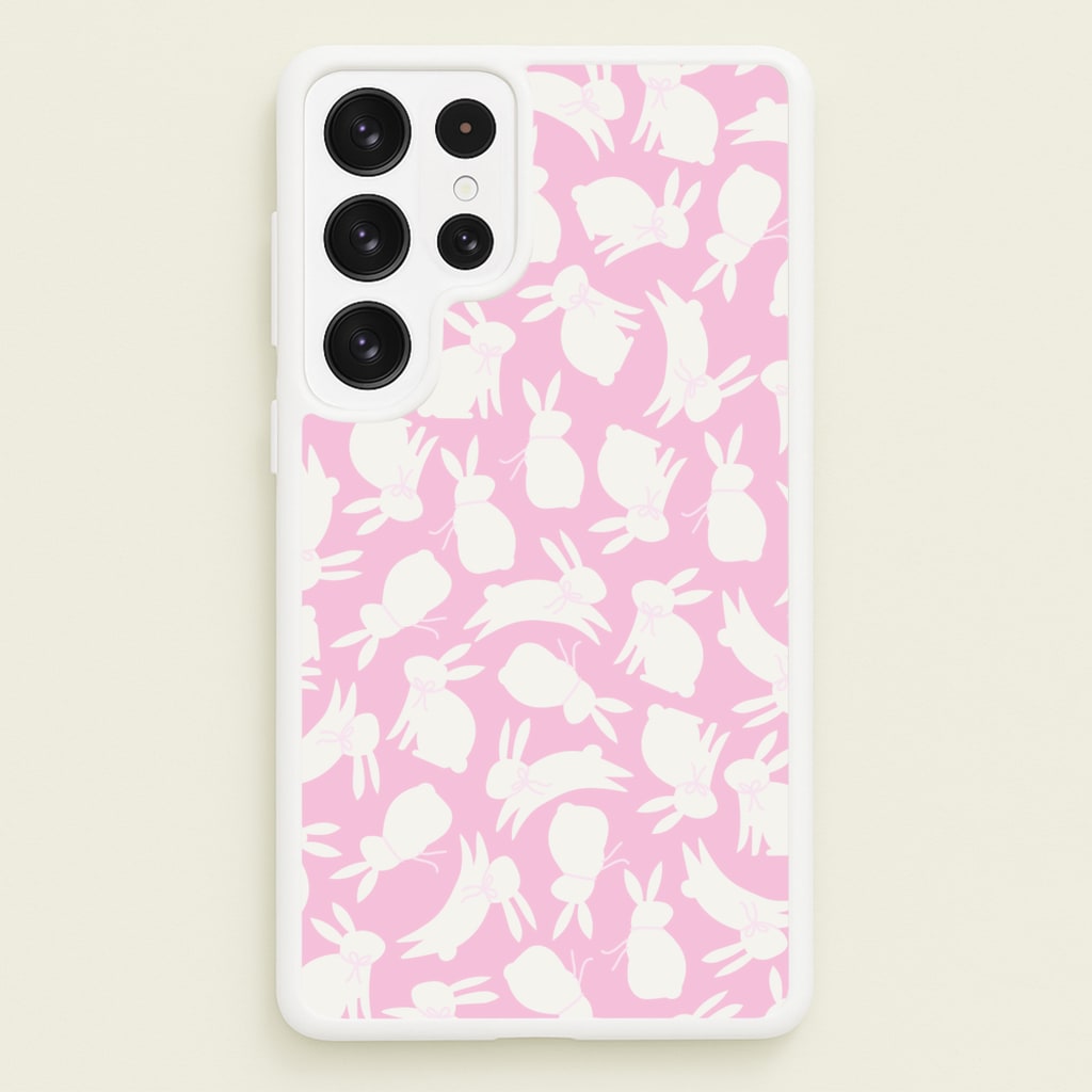 Bunnies And Bows - Easter Patterns - Easter Phone Case for Galaxy S22 Ultra
