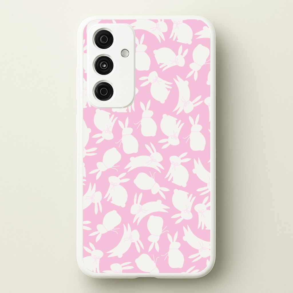 Bunnies And Bows - Easter Patterns - Easter Phone Case for Galaxy A35