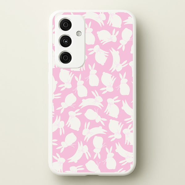 Bunnies And Bows - Easter Patterns - Easter Phone Case for Galaxy A35
