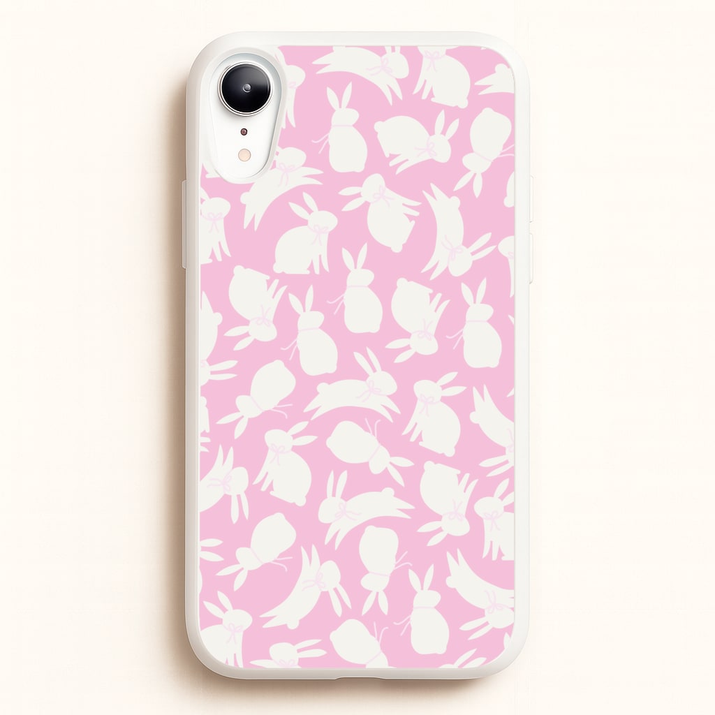 Bunnies And Bows - Easter Patterns - Easter Phone Case for iPhone XR