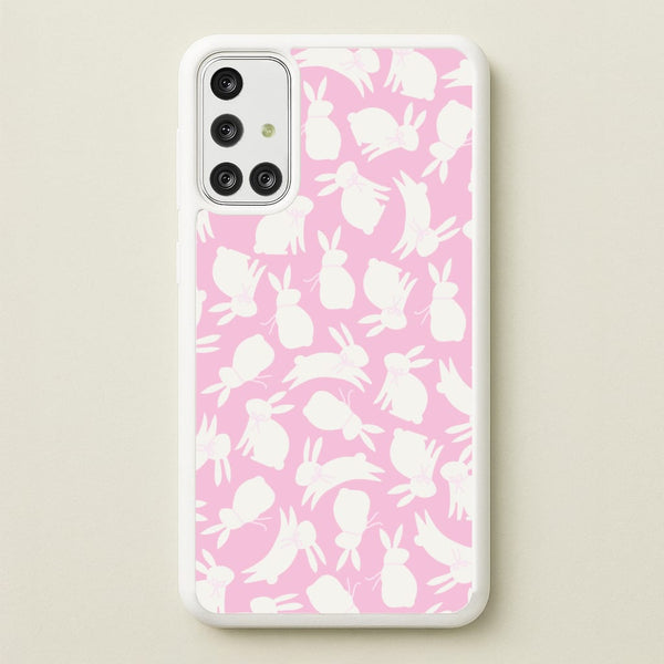 Bunnies And Bows - Easter Patterns - Easter Phone Case for Galaxy A71