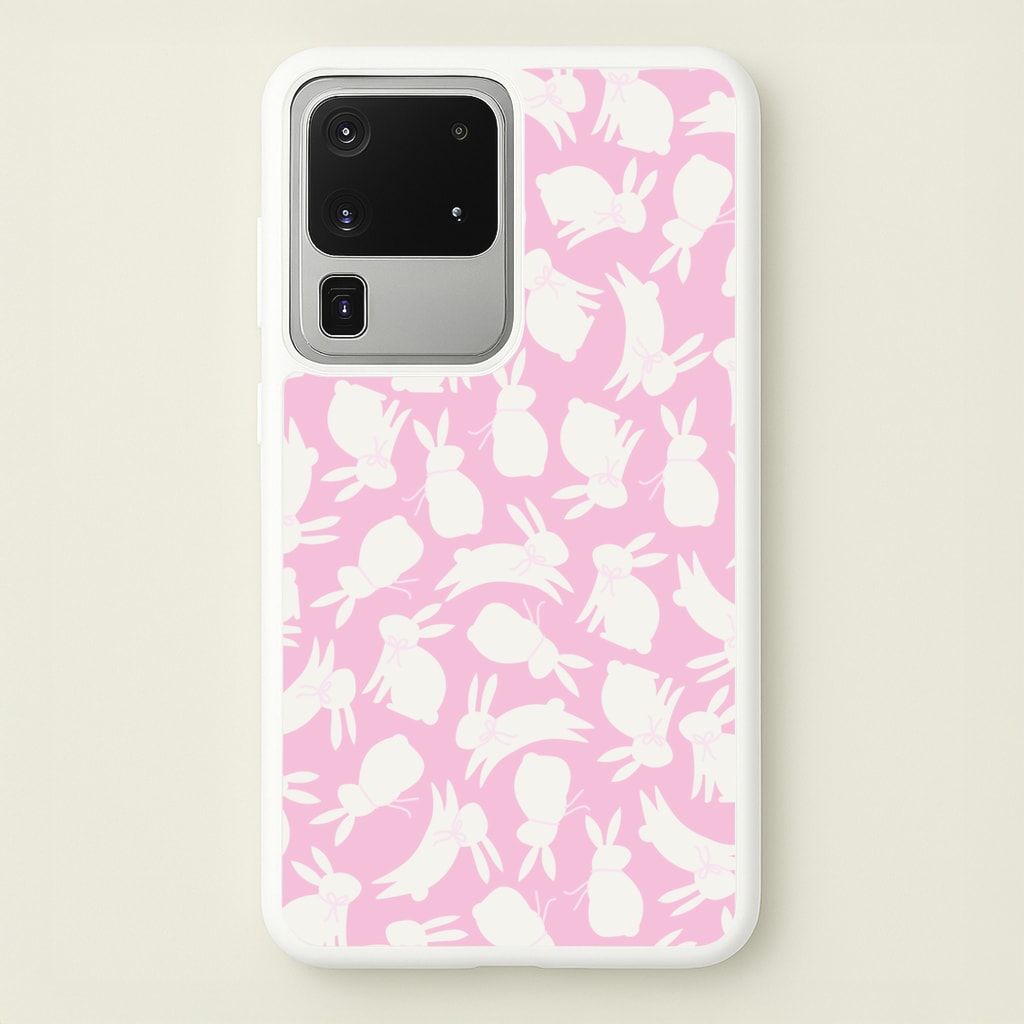 Bunnies And Bows - Easter Patterns - Easter Phone Case for Galaxy S20 Ultra