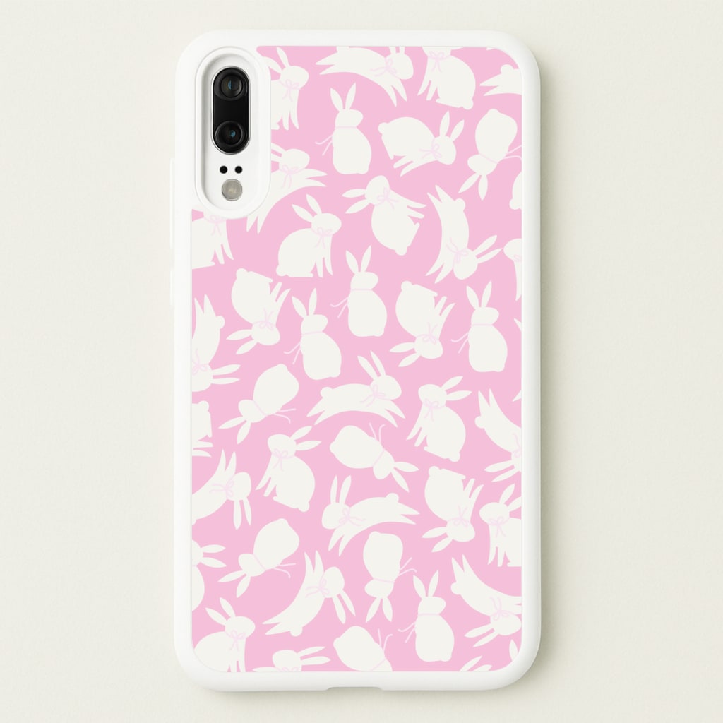 Bunnies And Bows - Easter Patterns - Easter Phone Case for Huawei P20