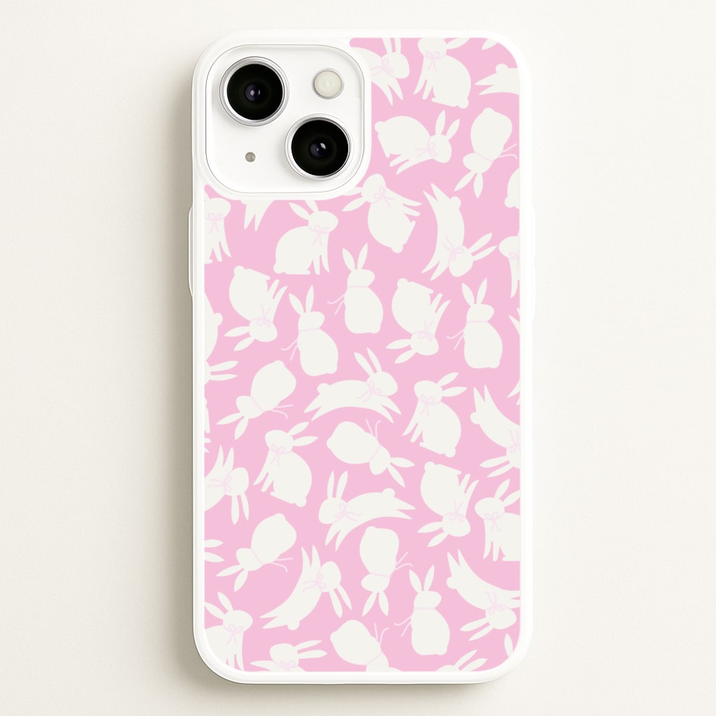 Bunnies And Bows - Easter Patterns - Easter Phone Case for iPhone 13 Mini