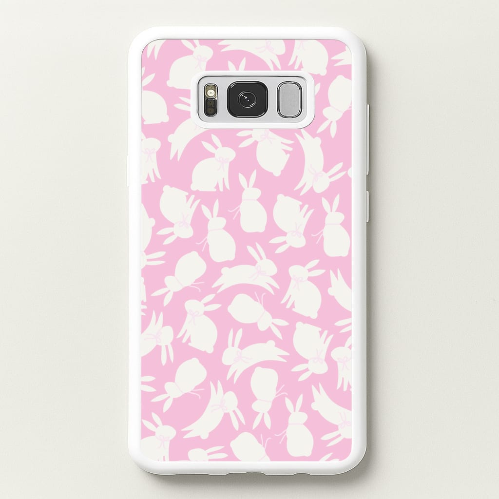 Bunnies And Bows - Easter Patterns - Easter Phone Case for Galaxy S8 Plus
