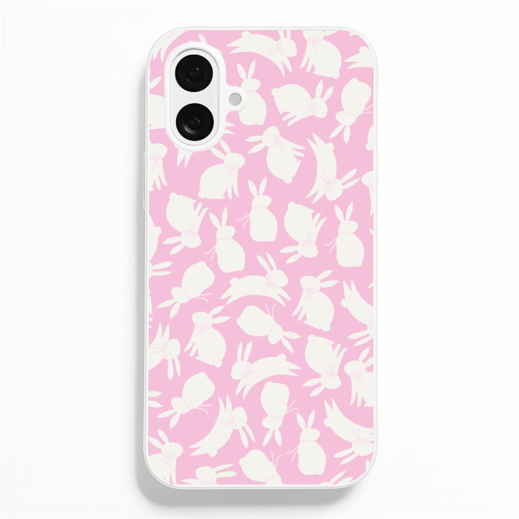 Bunnies And Bows - Easter Patterns - Easter Phone Case for iPhone 16 Plus