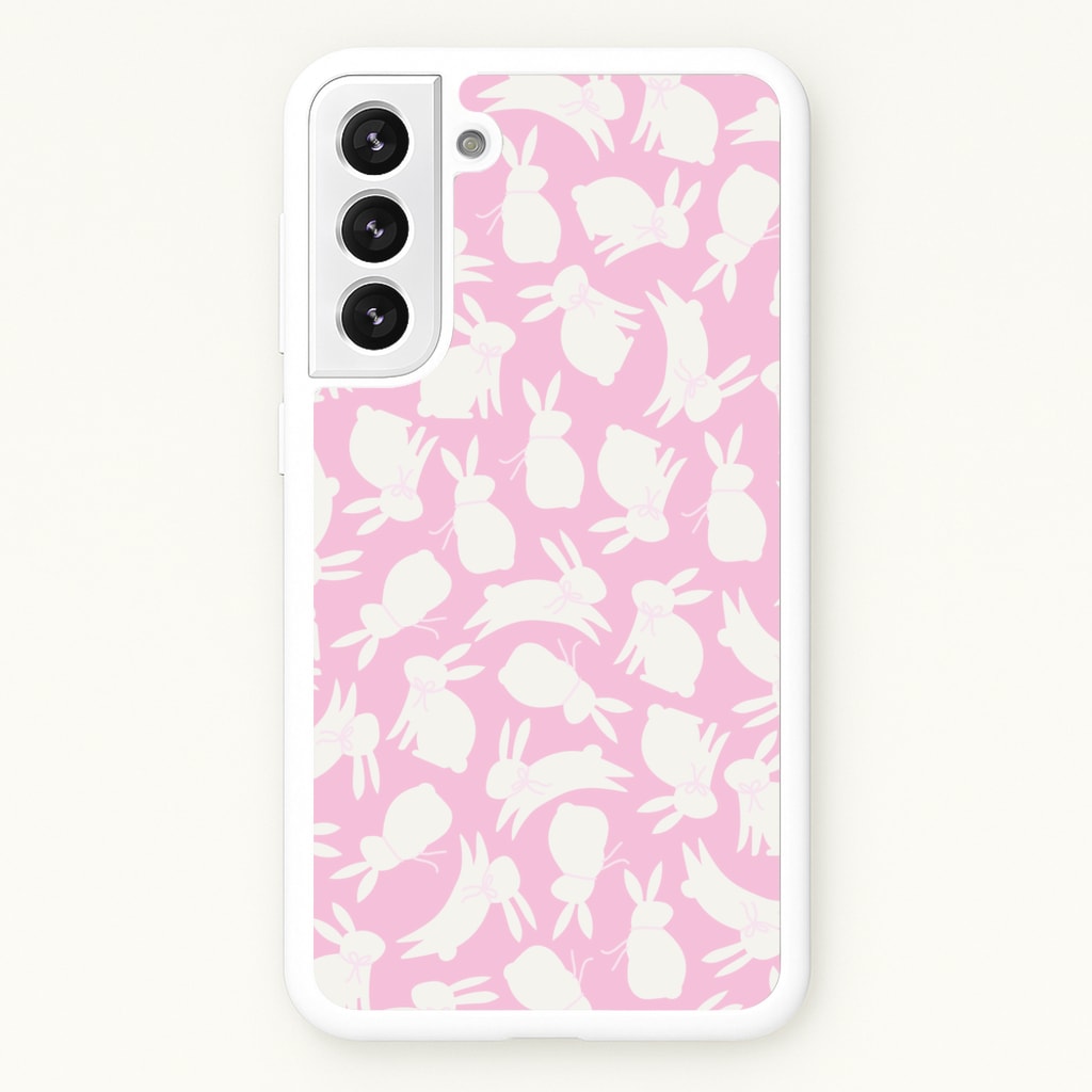 Bunnies And Bows - Easter Patterns - Easter Phone Case for Galaxy S21FE