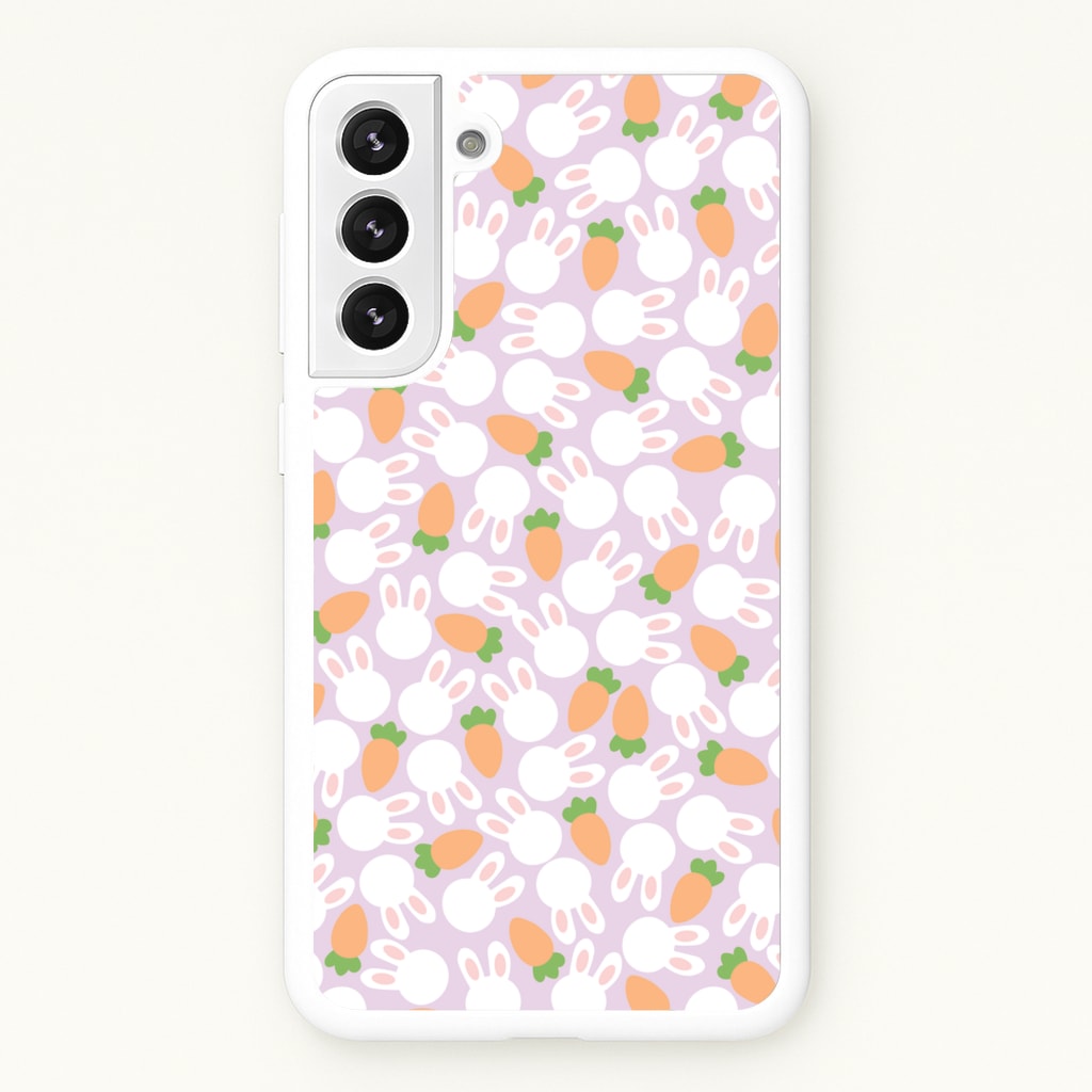 Rabbits And Carrots - Easter Patterns - Easter Phone Case for Galaxy S22 Plus