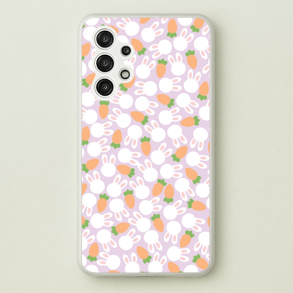 Rabbits And Carrots - Easter Patterns - Easter Phone Case for Galaxy A13