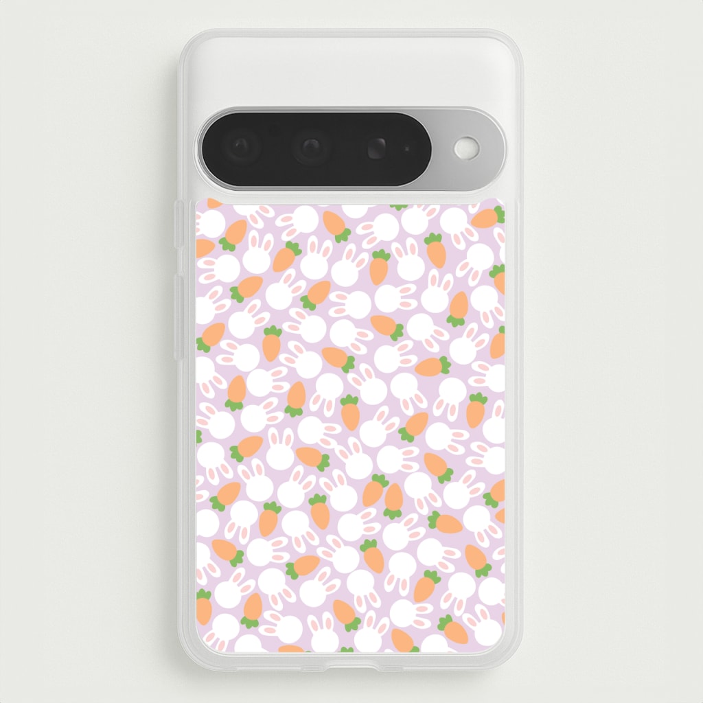 Rabbits And Carrots - Easter Patterns Phone Case for Google Pixel 10 Pro XL