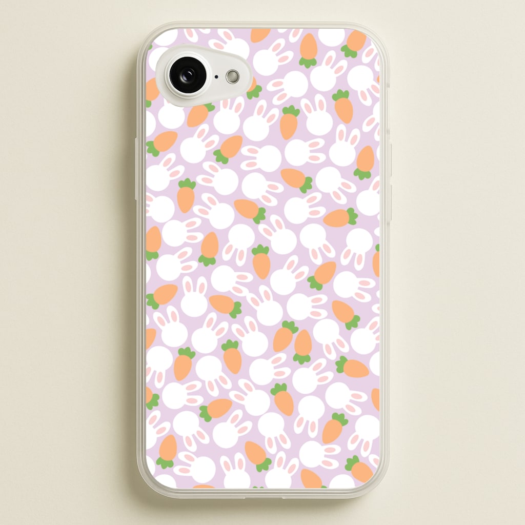 Rabbits And Carrots - Easter Patterns - Easter Phone Case for iPhone 16e